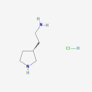 molecular formula C6H15ClN2 B13974190 (S)-2-(pyrrolidin-3-yl)ethanamine hydrochloride 