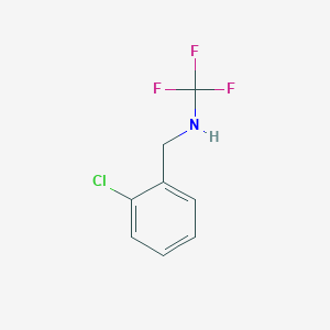 molecular formula C8H7ClF3N B13974194 N-(2-chlorobenzyl)-1,1,1-trifluoromethanamine 