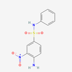 molecular formula C12H11N3O4S B13974228 3-Nitro-N-phenylsulphanilamide CAS No. 53050-32-1