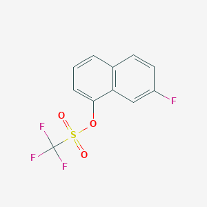 molecular formula C11H6F4O3S B13974233 7-Fluoronaphthalen-1-yl trifluoromethanesulfonate 