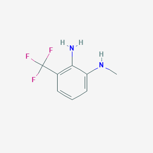 molecular formula C8H9F3N2 B13974241 N1-methyl-3-(trifluoromethyl)benzene-1,2-diamine 