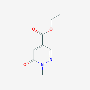 molecular formula C8H10N2O3 B1397427 1-甲基-6-氧代-1,6-二氢吡哒嗪-4-羧酸乙酯 CAS No. 956386-27-9