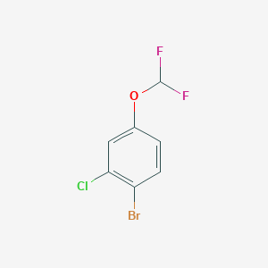 molecular formula C7H4BrClF2O B1397428 1-Bromo-2-chloro-4-(difluoromethoxy)benzene CAS No. 345226-22-4