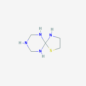 molecular formula C5H12N4S B13974388 1-Thia-4,6,8,10-tetraazaspiro[4.5]decane CAS No. 62212-64-0