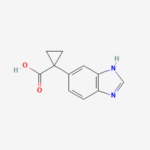 B1397440 1-(1h-Benzimidazol-6-yl)cyclopropanecarboxylic acid CAS No. 1056933-69-7