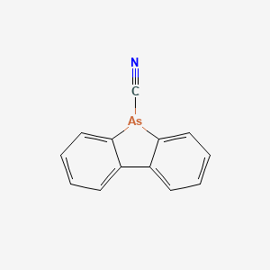 molecular formula C13H8AsN B13974431 5H-Dibenzarsenole, 5-cyano- CAS No. 63918-65-0