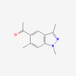 molecular formula C12H14N2O B13974434 1-(1,3,6-trimethyl-1H-indazol-5-yl)ethanone 