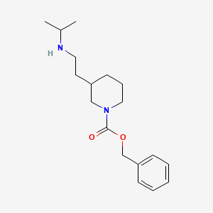 molecular formula C18H28N2O2 B13974453 Benzyl 3-(2-(isopropylamino)ethyl)piperidine-1-carboxylate 