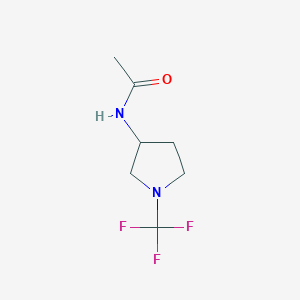 N-(1-(trifluoromethyl)pyrrolidin-3-yl)acetamide