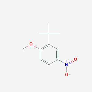 molecular formula C11H15NO3 B1397449 2-叔丁基-1-甲氧基-4-硝基苯 CAS No. 15353-20-5