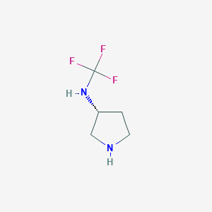 molecular formula C5H9F3N2 B13974527 (R)-N-(trifluoromethyl)pyrrolidin-3-amine 