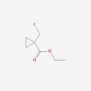 molecular formula C7H11FO2 B1397453 Ethyl 1-(fluoromethyl)cyclopropanecarboxylate CAS No. 917095-87-5