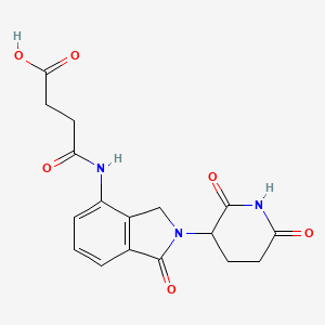 molecular formula C17H17N3O6 B13974543 4-((2-(2,6-Dioxopiperidin-3-yl)-1-oxoisoindolin-4-yl)amino)-4-oxobutanoic acid 