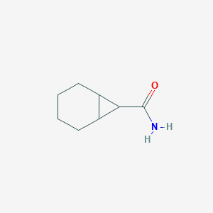 molecular formula C8H13NO B13974548 Bicyclo[4.1.0]heptane-7-carboxamide CAS No. 90154-89-5