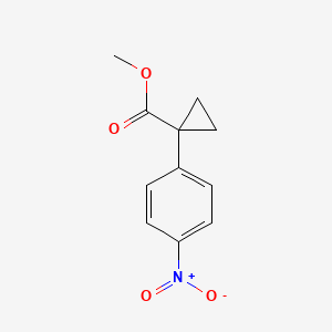 molecular formula C11H11NO4 B1397457 Cyclopropanecarboxylic acid, 1-(4-nitrophenyl)-, methyl ester CAS No. 23348-98-3