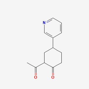 2-Acetyl-4-(3-pyridinyl)cyclohexanone