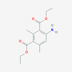 molecular formula C14H19NO4 B13974600 Diethyl 4-amino-2,6-dimethylisophthalate 