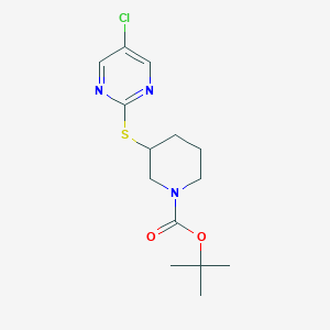 3-(5-Chloro-pyrimidin-2-ylsulfanyl)-piperidine-1-carboxylic acid tert-butyl ester