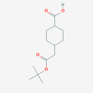 trans-4-(2-Tert-butoxy-2-oxoethyl)cyclohexanecarboxylic acid