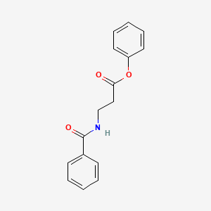 molecular formula C16H15NO3 B13974701 Phenyl 3-benzamidopropanoate CAS No. 89928-12-1