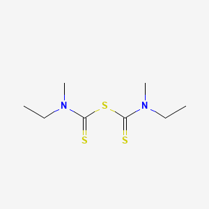 molecular formula C8H16N2S3 B13974704 Ethylmethylthiocarbamic thioanhydride CAS No. 61900-98-9