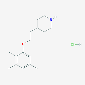 molecular formula C16H26ClNO B1397478 2-(4-Piperidinyl)ethyl 2,3,5-trimethylphenyl ether hydrochloride CAS No. 1219949-27-5