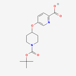 5-((1-(tert-Butoxycarbonyl)piperidin-4-yl)oxy)picolinic acid