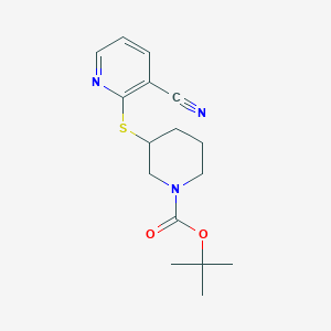 3-(3-Cyano-pyridin-2-ylsulfanyl)-piperidine-1-carboxylic acid tert-butyl ester