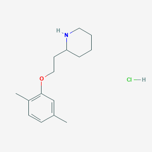 molecular formula C15H24ClNO B1397482 2-[2-(2,5-Dimethylphenoxy)ethyl]piperidine hydrochloride CAS No. 1219982-32-7
