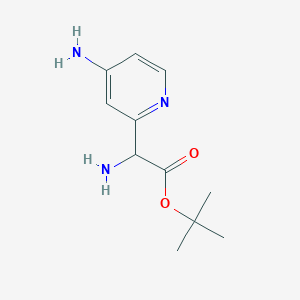 Tert-butyl 2-amino-2-(4-aminopyridin-2-yl)acetate