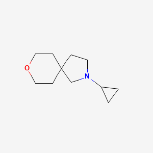 molecular formula C11H19NO B13974827 2-Cyclopropyl-8-oxa-2-azaspiro[4.5]decane 