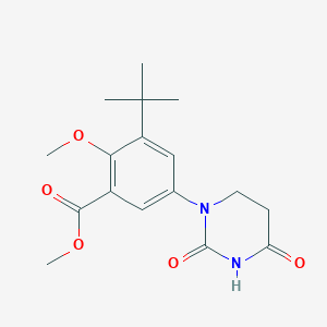 Methyl 3-tert-butyl-5-(2,4-dioxohexahydropyrimidin-1-yl)-2-methoxy-benzoate