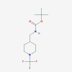 Tert-butyl ((1-(trifluoromethyl)piperidin-4-yl)methyl)carbamate