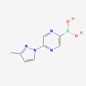 5-(3-Methyl-1H-Pyrazol-1-yl)pyrazine-2-boronic acid