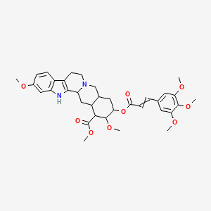 Methyl 6,18-dimethoxy-17-[3-(3,4,5-trimethoxyphenyl)prop-2-enoyloxy]-1,3,11,12,14,15,16,17,18,19,20,21-dodecahydroyohimban-19-carboxylate