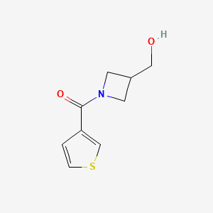 molecular formula C9H11NO2S B13974887 (3-(Hydroxymethyl)azetidin-1-yl)(thiophen-3-yl)methanone 