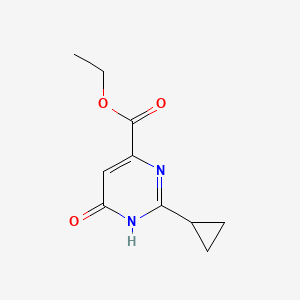 molecular formula C10H12N2O3 B13974904 Ethyl 2-cyclopropyl-6-hydroxypyrimidine-4-carboxylate 