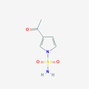 molecular formula C6H8N2O3S B13974910 3-acetyl-1H-pyrrole-1-sulfonamide 