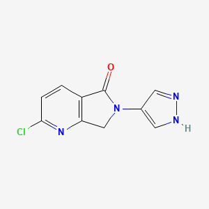 2-Chloro-6,7-dihydro-6-(1H-pyrazol-4-yl)-5H-pyrrolo[3,4-b]pyridin-5-one