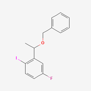 2-(1-(Benzyloxy)ethyl)-4-fluoro-1-iodobenzene