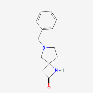 molecular formula C13H16N2O B13974997 6-Benzyl-1,6-diazaspiro[3.4]octan-2-one 