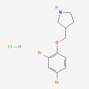 3-[(2,4-Dibromophenoxy)methyl]pyrrolidine hydrochloride