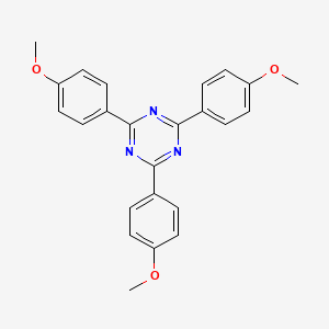 molecular formula C24H21N3O3 B13975007 2,4,6-Tris(4-methoxyphenyl)-1,3,5-triazine CAS No. 7753-12-0