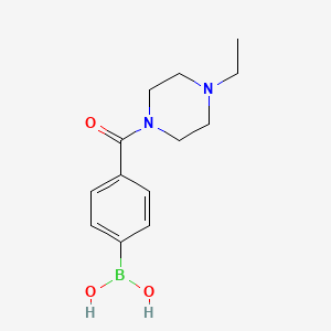 molecular formula C13H19BN2O3 B13975015 (4-(4-Ethylpiperazine-1-carbonyl)phenyl)boronic acid 