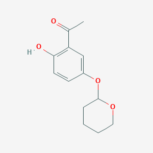 1-{2-Hydroxy-5-[(oxan-2-yl)oxy]phenyl}ethan-1-one