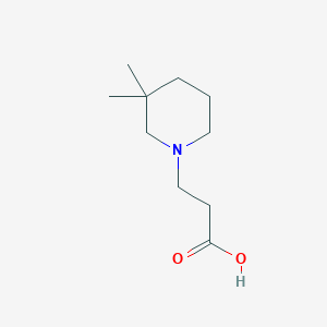 3,3-Dimethyl-1-piperidinepropanoic acid