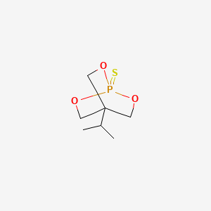 4-Isopropyl-2,6,7-trioxa-1-phosphabicyclo(2.2.2)octane-1-sulfide