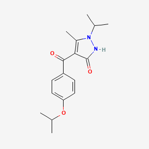 (3-Hydroxy-1-isopropyl-5-methyl-1H-pyrazol-4-yl)(4-isopropoxyphenyl)methanone