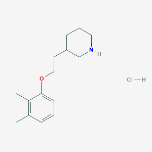 molecular formula C15H24ClNO B1397509 3-[2-(2,3-二甲基苯氧基)乙基]哌啶盐酸盐 CAS No. 1220031-77-5