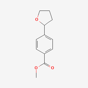 molecular formula C12H14O3 B13975110 Methyl 4-(tetrahydrofuran-2-yl)benzoate 